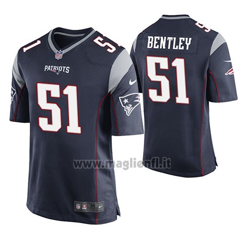 Maglia NFL Game New England Patriots Ja'whaun Bentley Blu